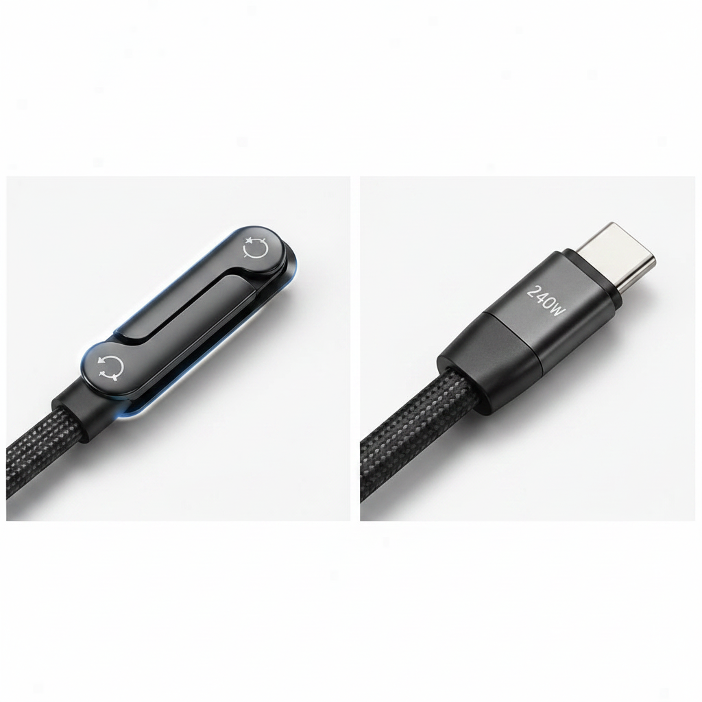 240W USB-C Cable - Detail Close-up