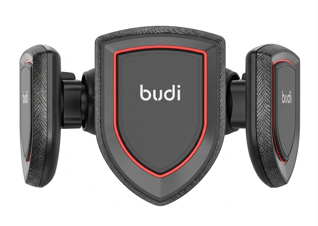 Budi Magnetic Car Mount – 360° Rotating Phone Holder | Strong Magnetic Hold | Universal Fit