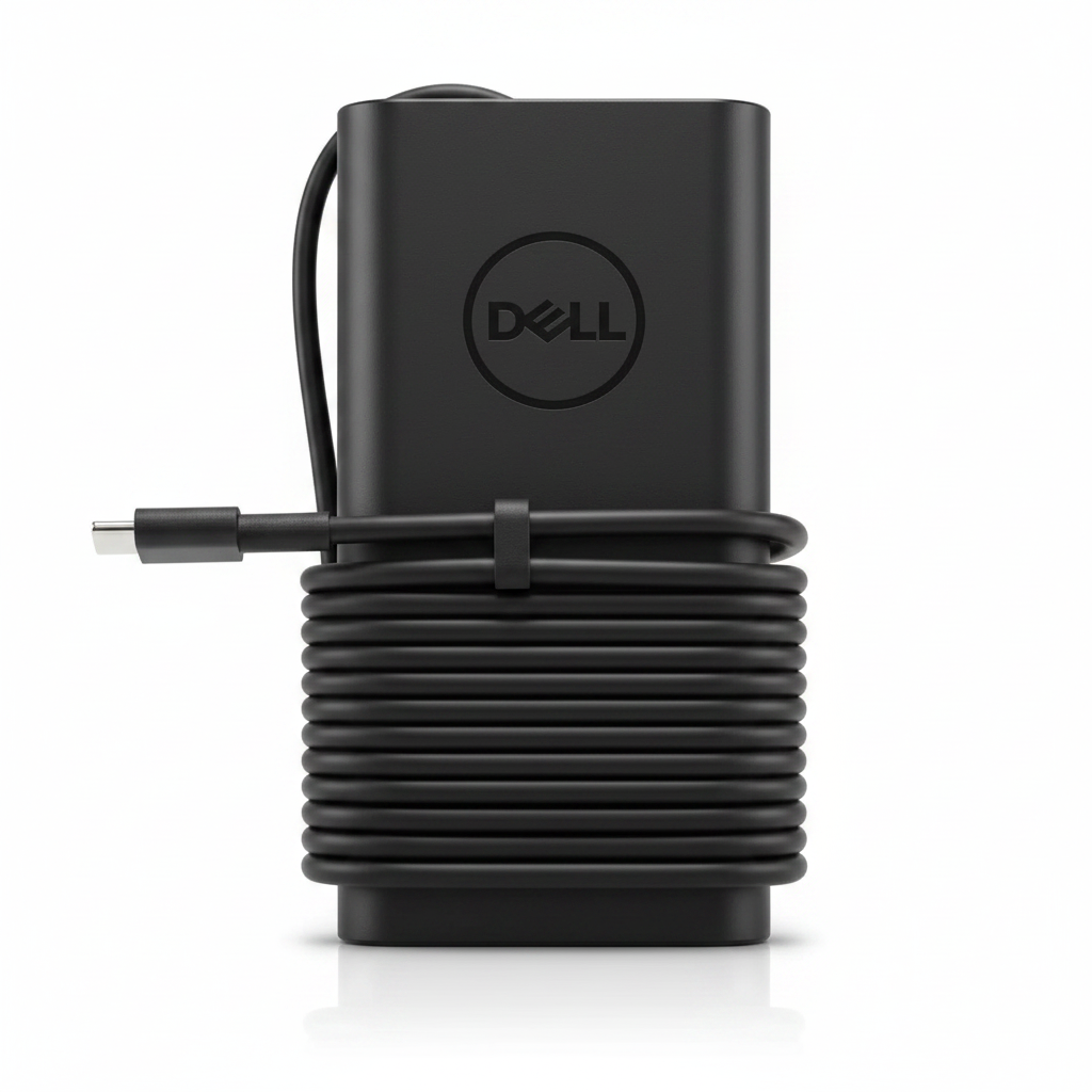 Dell USB-C Charger – Front Coiled