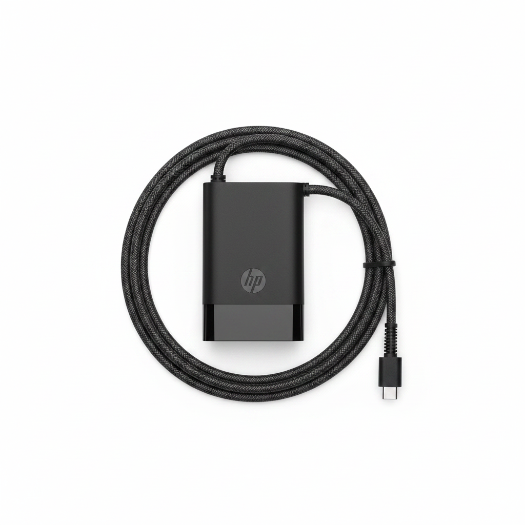 HP 65W USB-C – Flat Lay