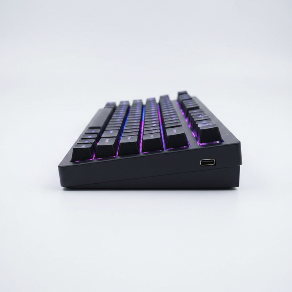 Lightning 60 Keyboard - Side Profile on white background