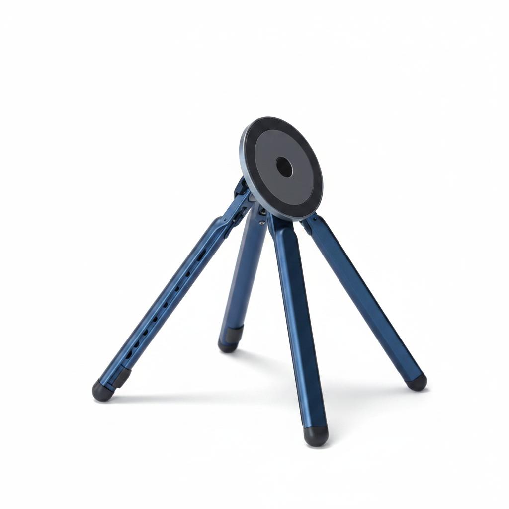 Magnetic Phone Tripod Stand - 45 degree hero angle on white background