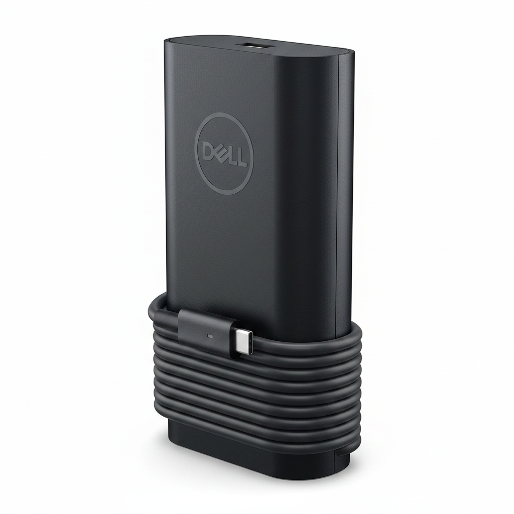 Genuine Dell 130W USB-C Charger - Three Quarter Isometric