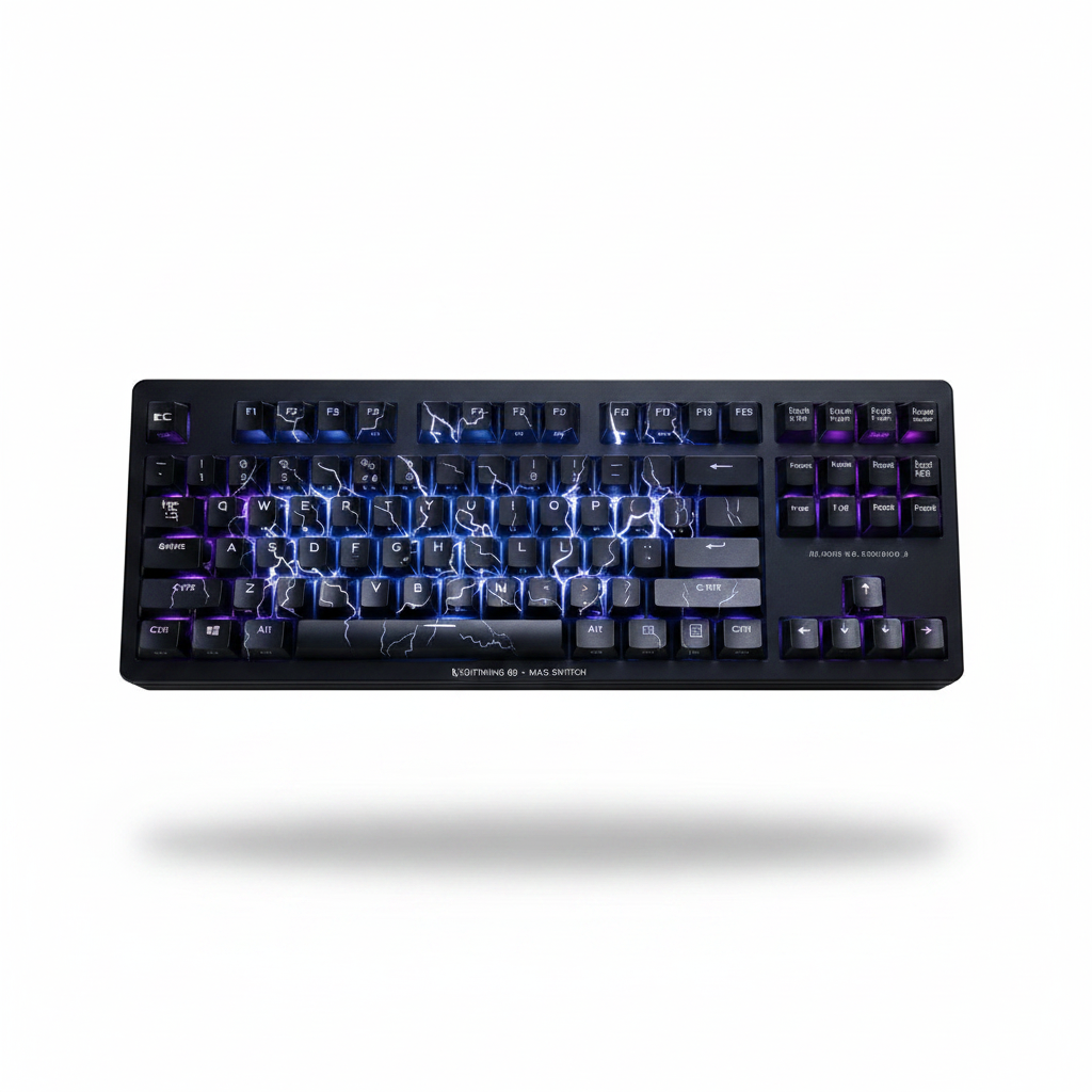 Lightning 60 Magnetic Switch Mechanical Keyboard on white background