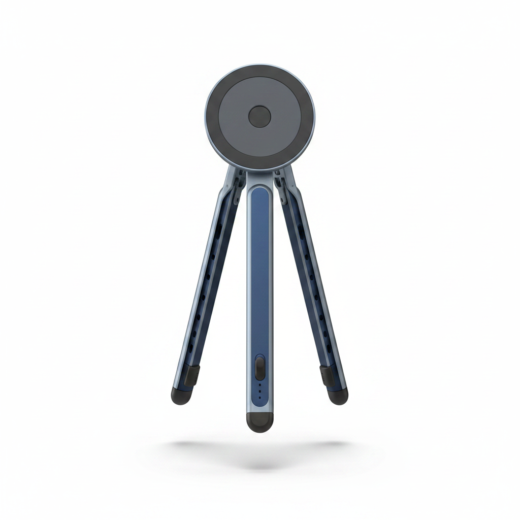Magnetic Phone Tripod Stand - front view on white background