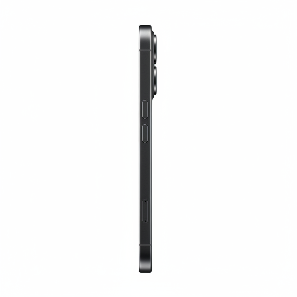 iPhone 16 Black — Side Profile