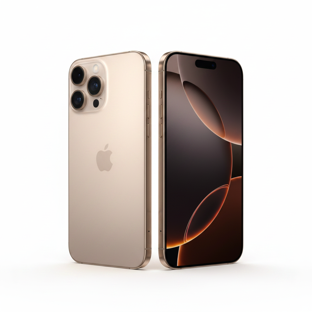iPhone 16 Pro Max Desert Titanium – Mirror Duo