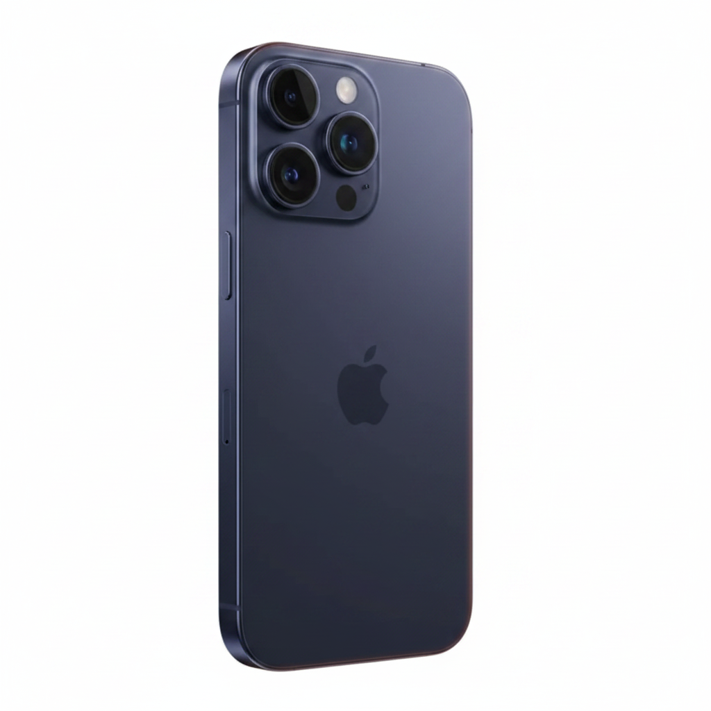iPhone 17 Pro Deep Blue – Rear Angle