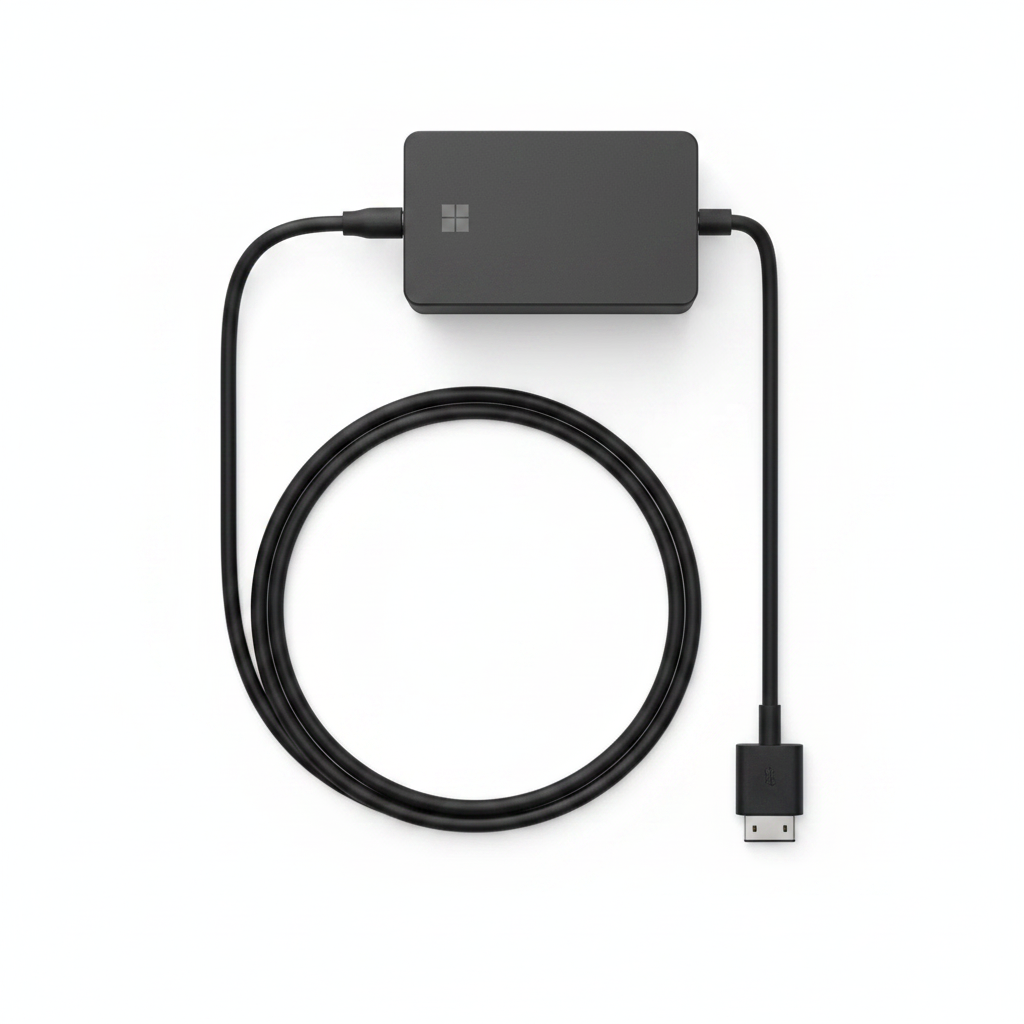 Microsoft Surface Charger – Flat Lay