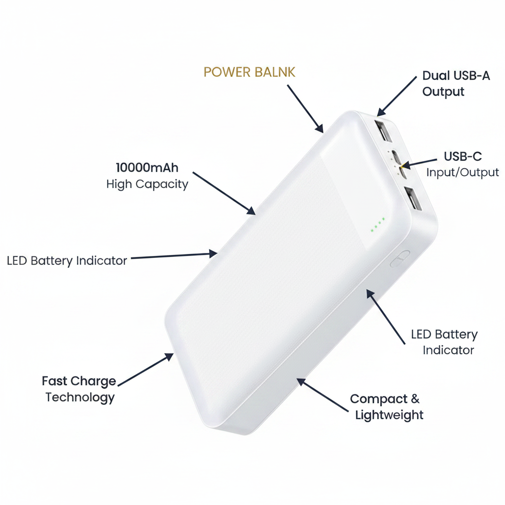Power Bank - Feature Infographic
