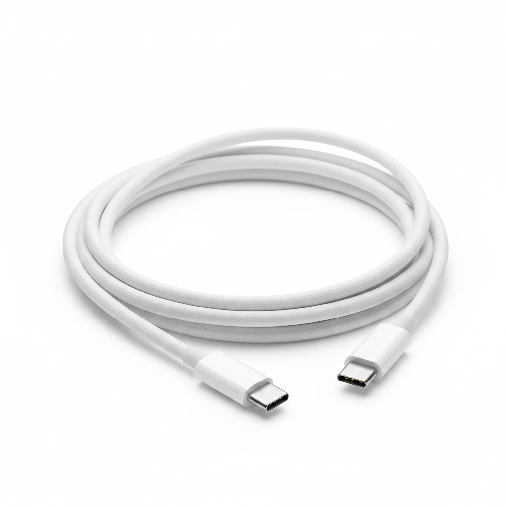 USB-C White - Angled